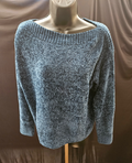 WOMEN'S SZ SMALL ORVIS BLUE BOATNECK SWEATER NWOT