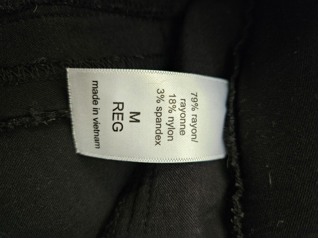 Women's unbranded Black Skinny Dress Pant Size Medium 26 inseam