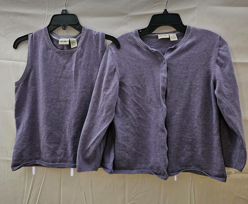 Women's Cherokee Size Medium Tank and Cardigan Set Size Medium
