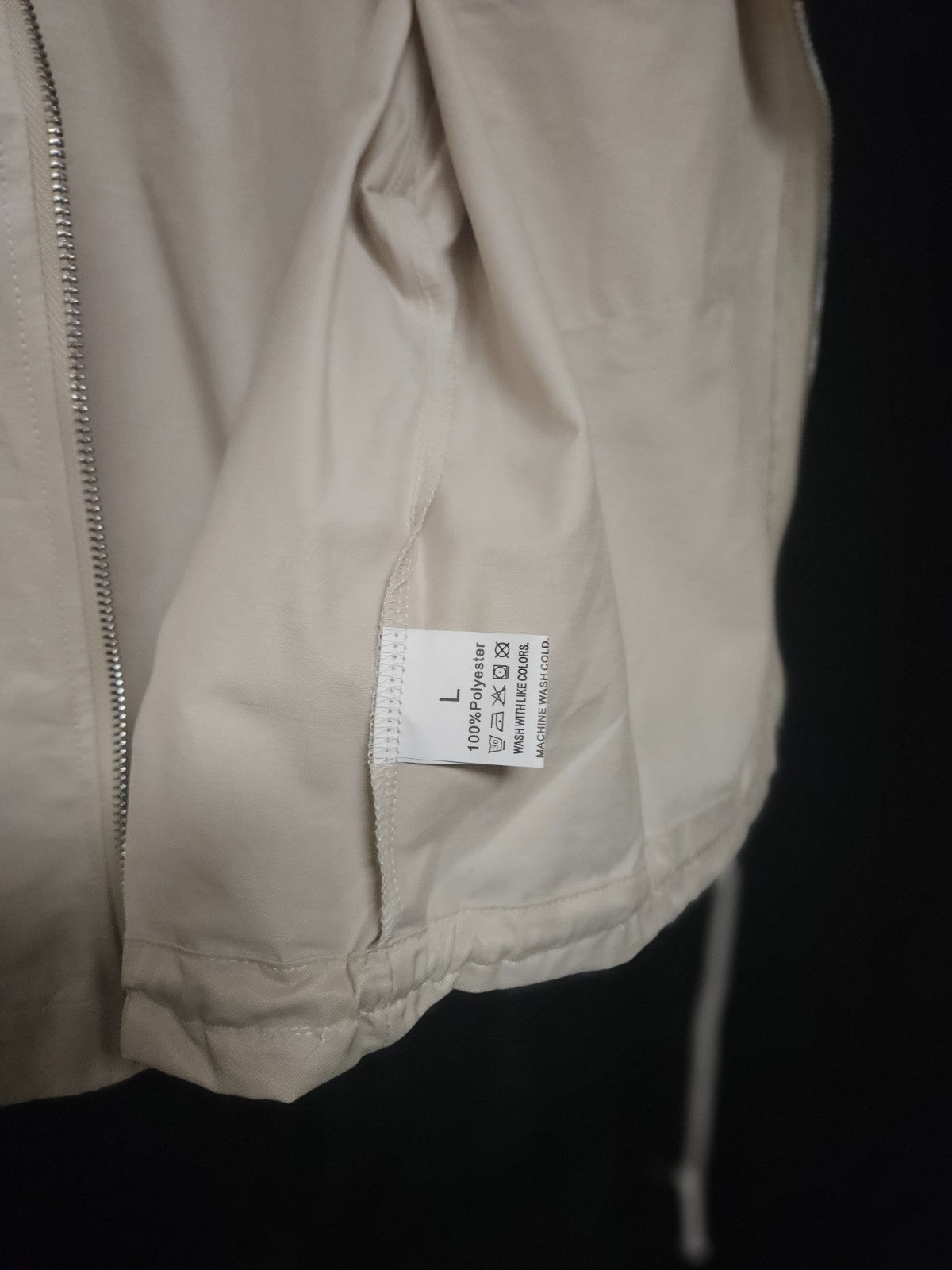 Women's Size Large Cream Colored Light Weight Jacket NWOT
