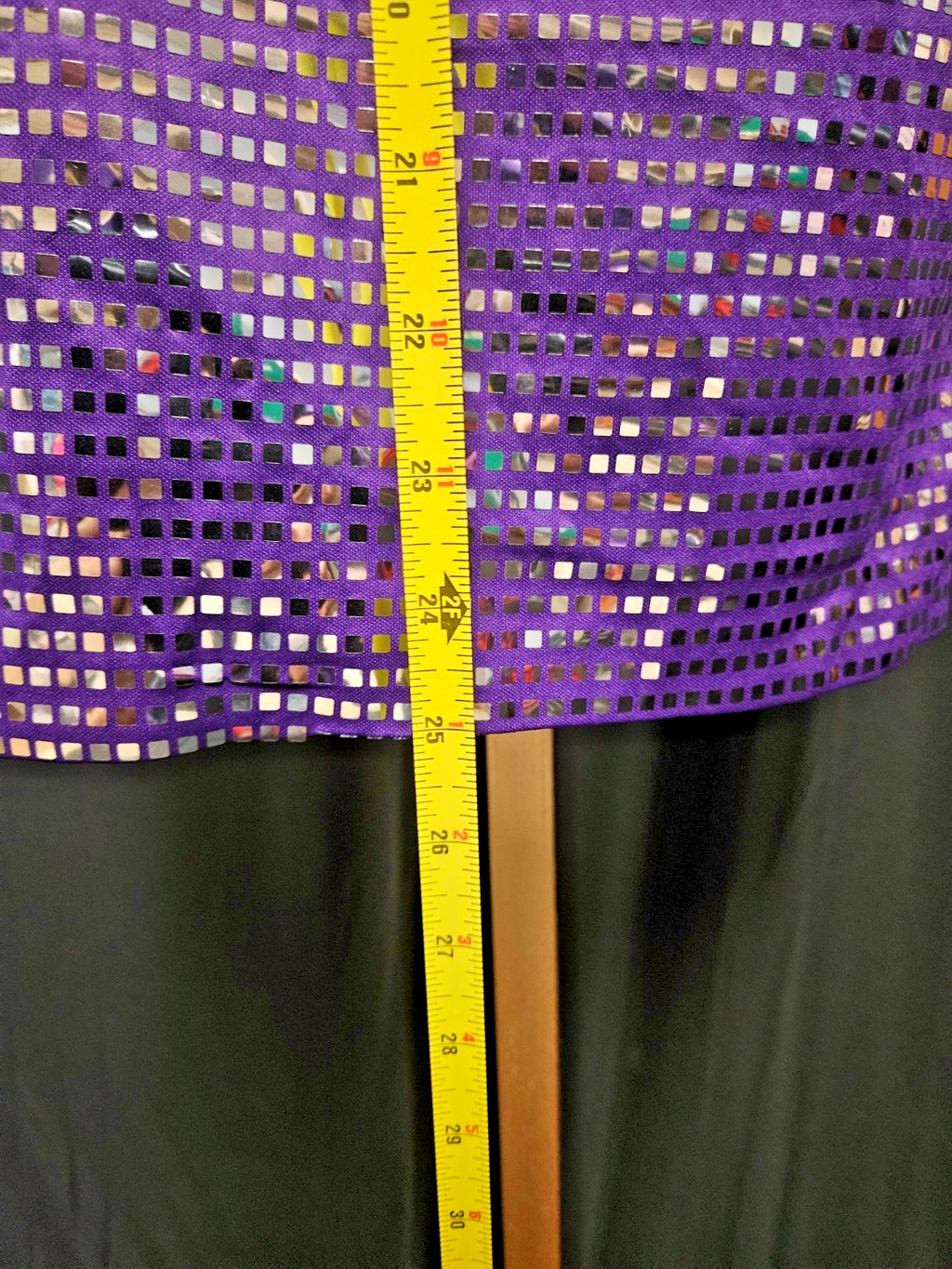 PURPLE SEQUINED SIZE 4 SHORT PROM/COCKTAIL DRESS NWOT