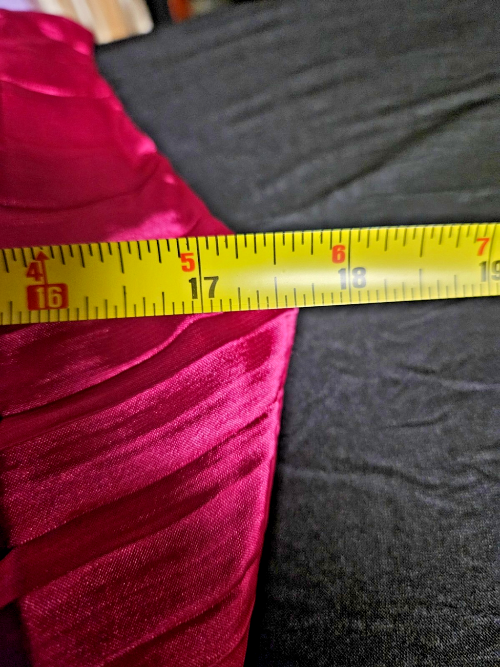 WOMEN'S SIZE 8 DARK PINK SATIN ONE SHOULDER RUCHED GOWN NWOT