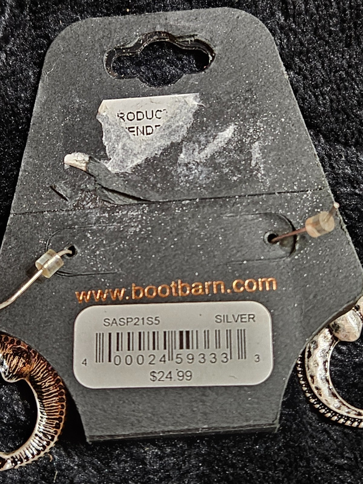 STERLING SILVER DOUBLE HORN SHYANNE DANGLE EARRINGS