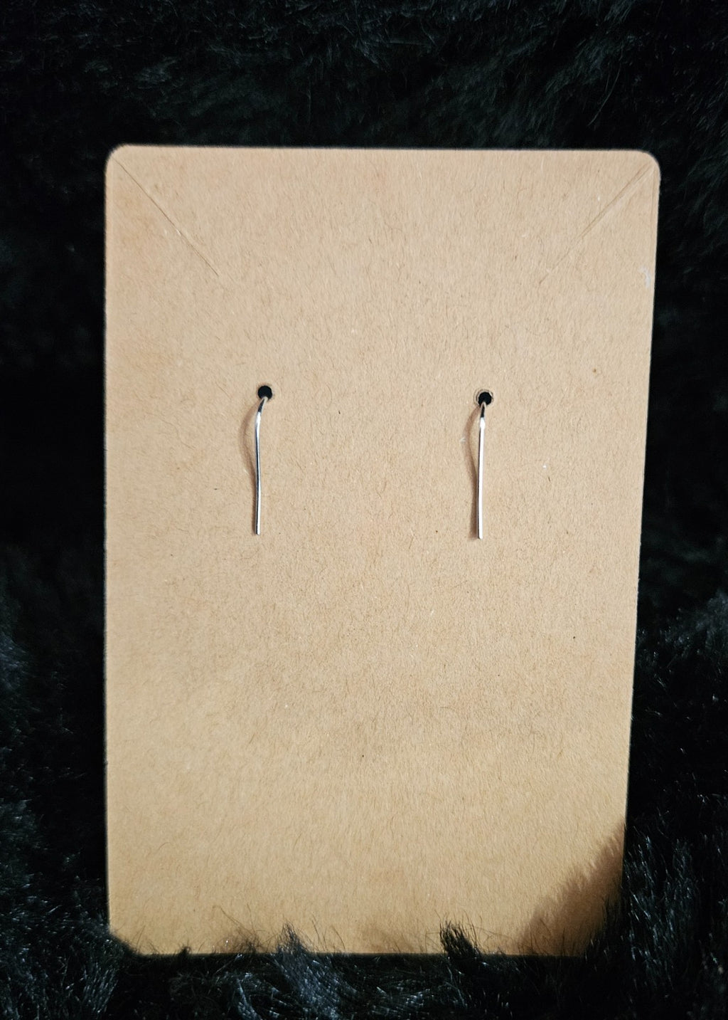 STAINLESS STEEL/ SIMULATED OPAL FEATHER EARRINGS NWOT