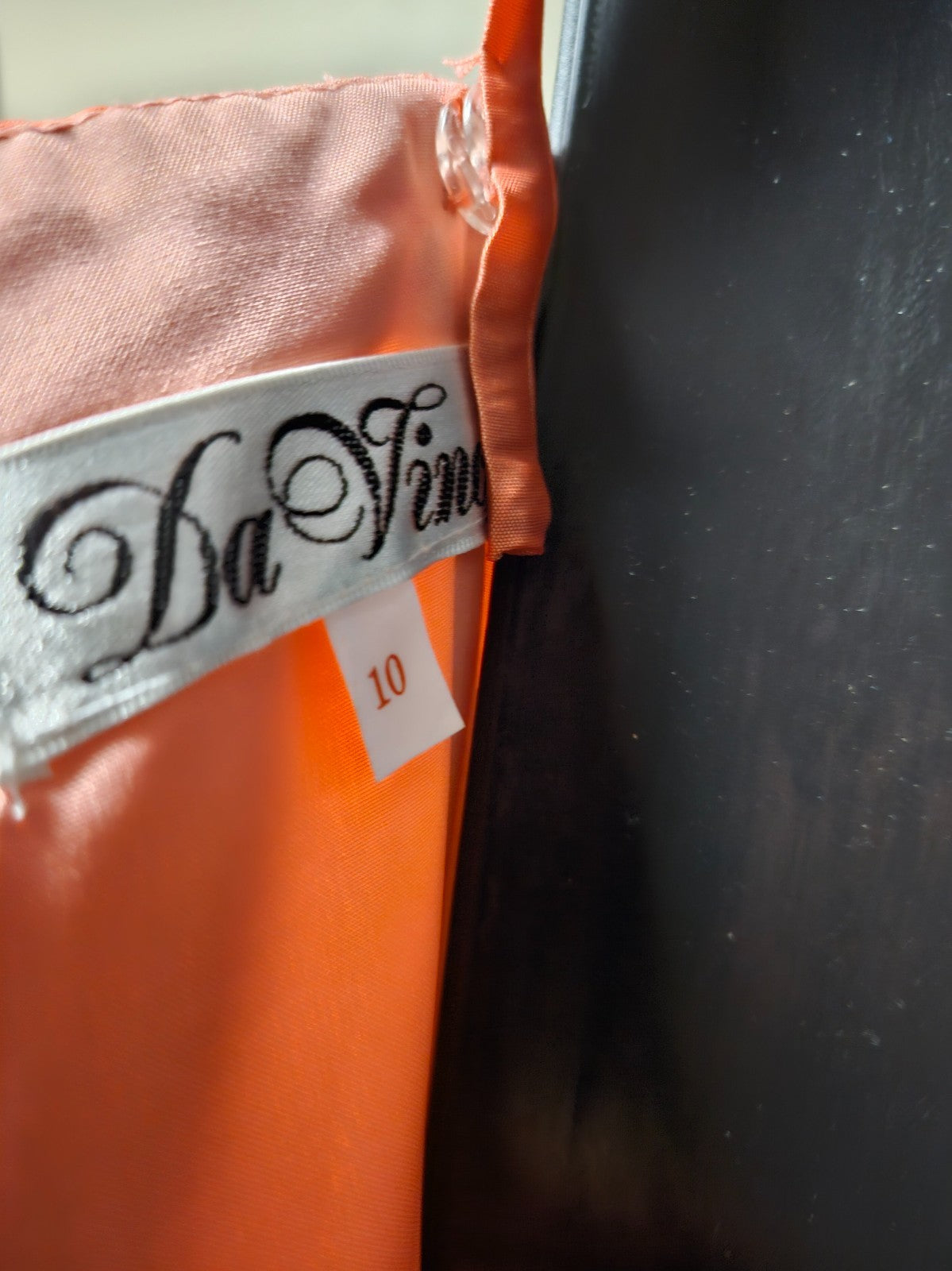 WOMEN'S DAVINCI SIZE 10 WATERMELON FORMAL PROM COCKTAIL GOWN NWT REMOVABLE STRAP