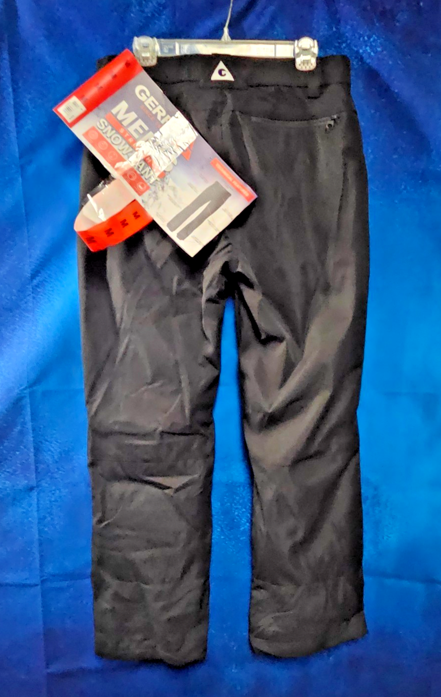 MEN S SIZE M WATER RESISTANT FLEECE LINED SNO PANTS BLACK