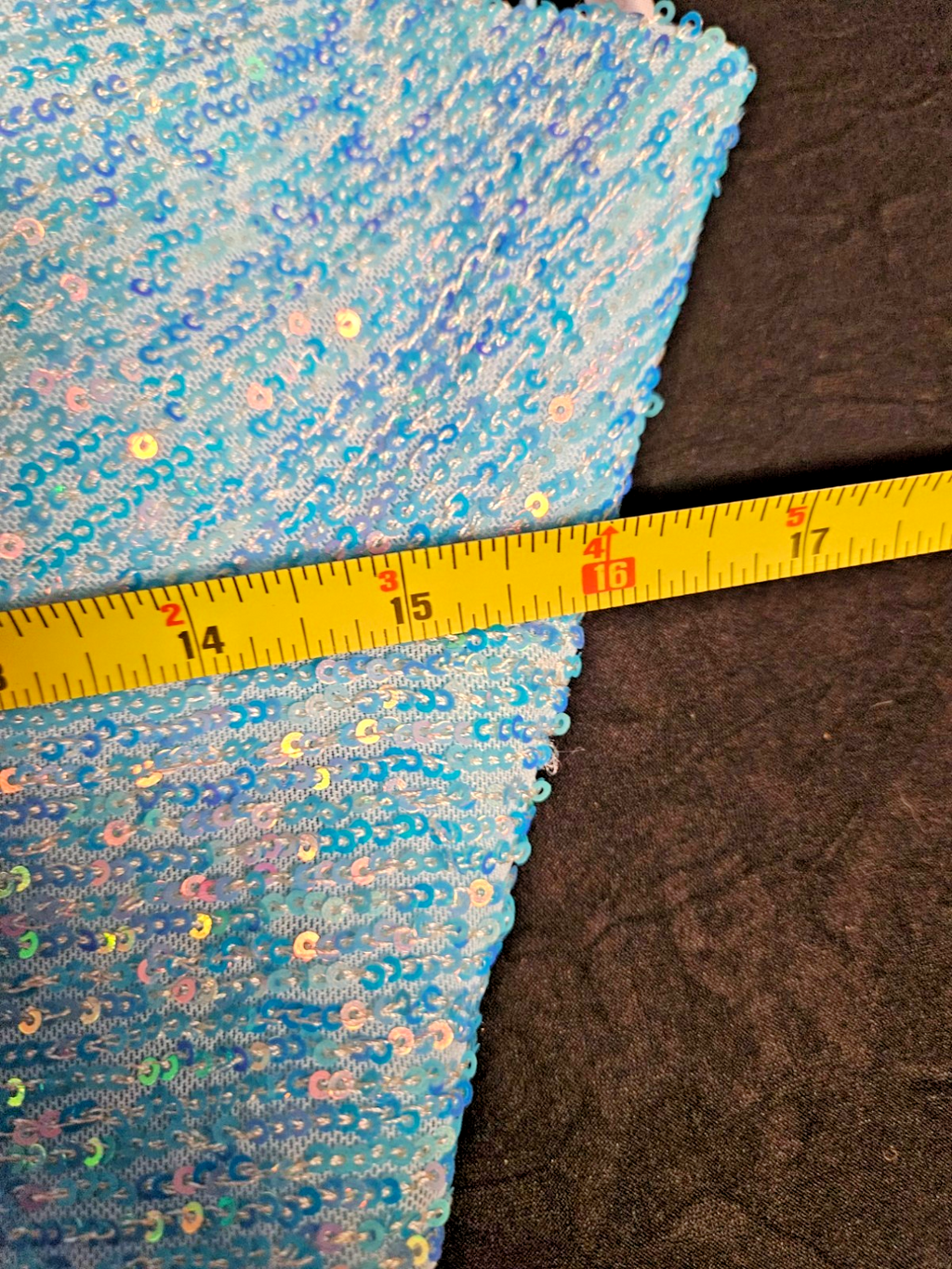 GORGEOUS FORMAL SHERRI HILL TURQUOISE BLUE SEQUINED MERMAIN GOWN SIZE 12