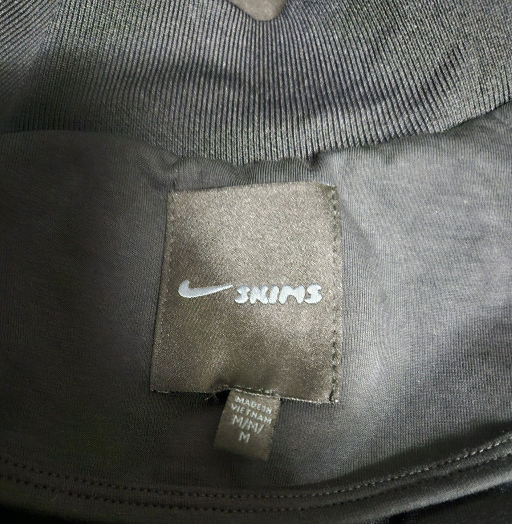 SKIMS/NIKE BLACK MATTE TRICOT CROP ZIP UP JACKET NWOT SZ M