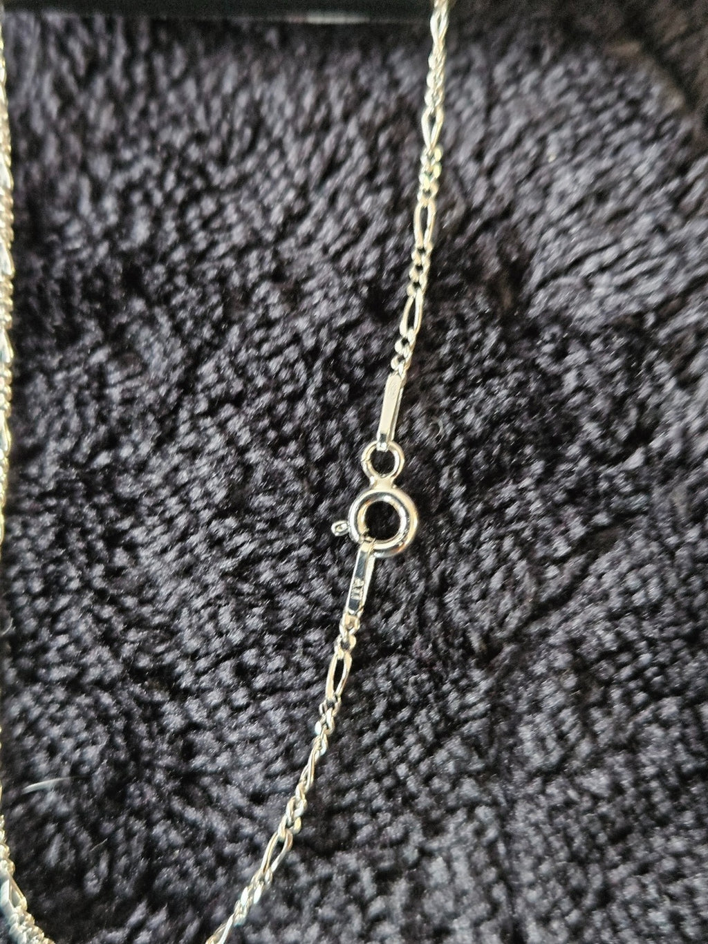 MADE IN ITALY 7.25-8" SOLID STERLING SILVER FIGARO CHAIN BRACELET