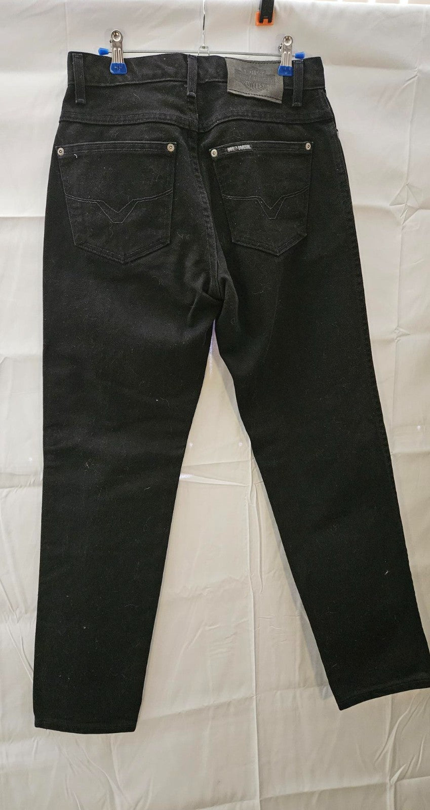 Women's Harley Davidson Straight legged Black Jeans Size 4P
