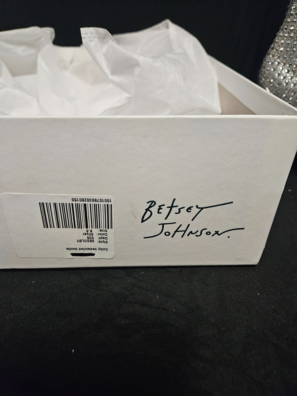 ADORABLE WOMEN'S SIZE 6.5 BETSY JOHNSON COLBY BEDAZZLED BOOTIE NIB