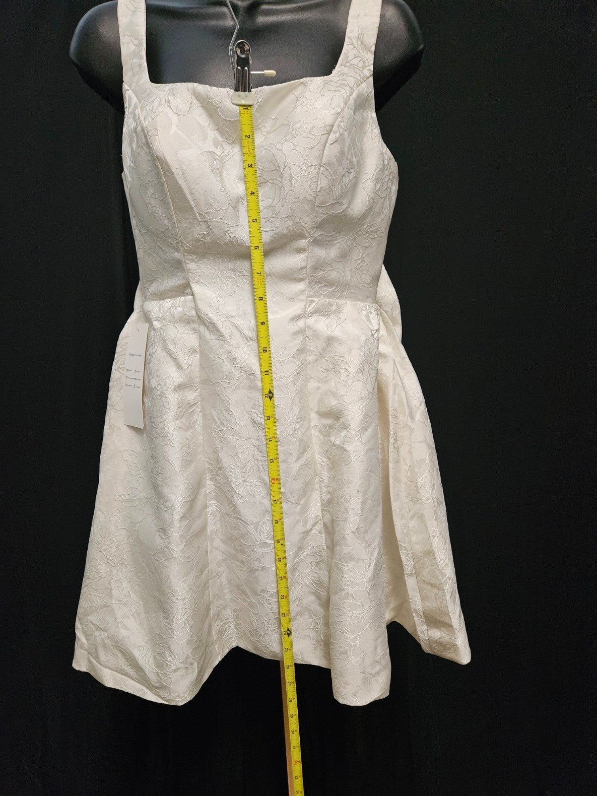 FAERIESTY BEIGE SATIN FIT FLARE SHORT BABY DOLL GOWN BOW SIZE SMALL ZIP & CORSET