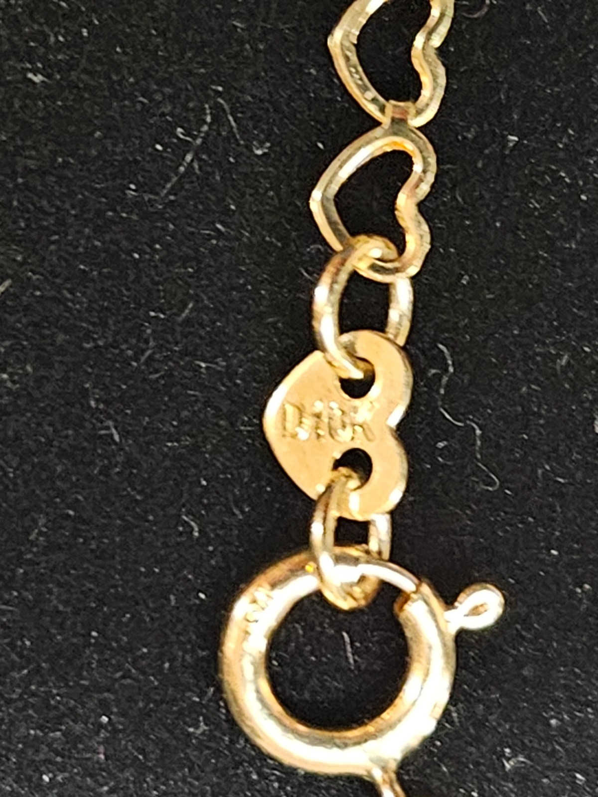 10K  SOLID YELLOW GOLD 2 PC. HEART LINK BRACELET 7.5 IN /NECKLACE 18 IN.