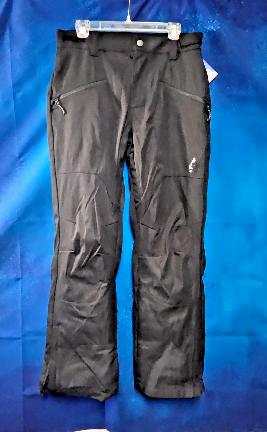 MEN S SIZE M WATER RESISTANT FLEECE LINED SNO PANTS BLACK